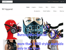 Tablet Screenshot of nyapparel.com